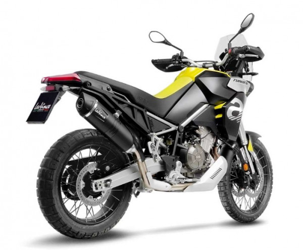 Auspuff Leovince EVO Black Edition passend für Aprilia Tuareg 660 Bj 2022 bis 2024