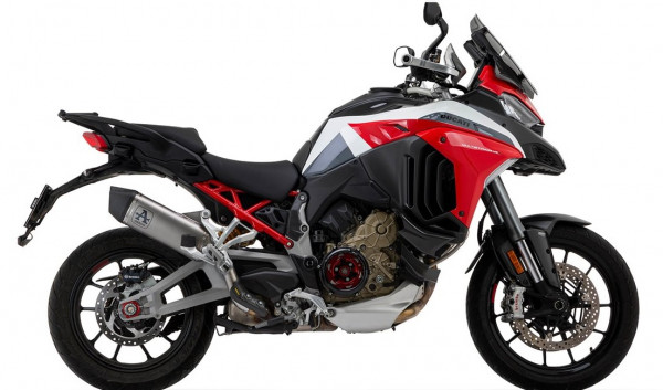Auspuff Arrow Veloce Dark Carbonkappe Ducati Multistrada V4 1100 Bj 2021 bis 2023