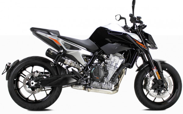 Auspuff Ixil IXRACE MK2 schwarz rund passend für KTM Duke 790 Duke 890 Bj 2018 bis 2024