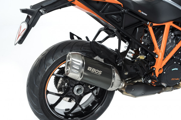 Auspuff BOS Desert Fox Carbon Steel KTM 1290 Superduke GT Bj 2017 bis 2020