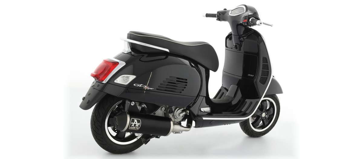 Arrow Urban Aluminium Schwarz PIAGGIO VESPA GTS 300 '17-18 | MAS Motorradzubehör GmbH