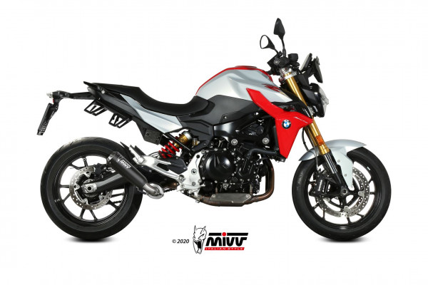 Auspuff MiVV X-M1 schwarz rund passend für BMW F 900 R Bj 2020 bis 2026