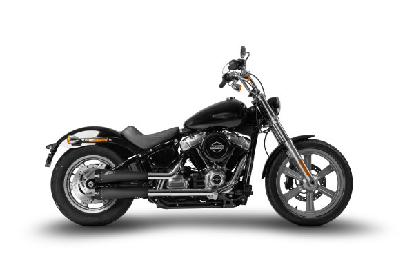 Auspuff Zard rund schwarzer Endkappe passend für Harley Davidson Softail Standard Bj 2017-2024