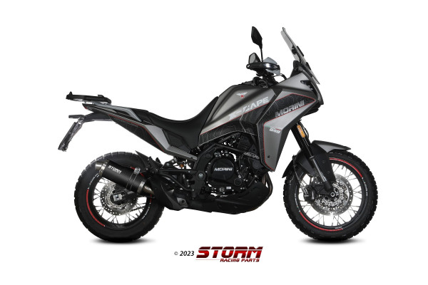 Auspuff Storm oval 400 mm passend für Moto Morini X-Cape 700 Bj 2021 bis 2023