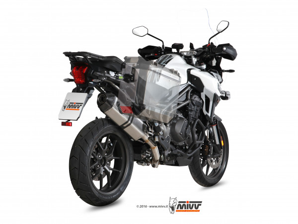 Auspuff MiVV Speed Edge Triumph Tiger 1200 Explorer Bj 2016 bis 2020