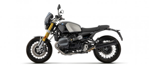 Auspuff Arrow Rebel Dark mit schwarzer Endkappe passend für BMW R 12 NineT Bj 2024 bis 2026
