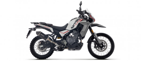 Auspuff Arrow Indy Race Evo Dark Carbonkappe passend für Moto Morini Allthrike 450 Bj 2025 bis 2026