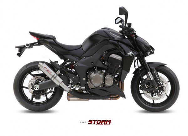 Auspuff Storm GP rund 300 mm passend für Kawasaki Z 1000 SX Bj 2011 bis 2019