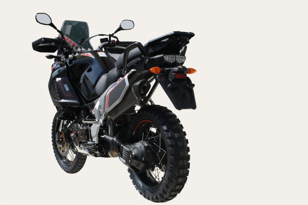 Auspuff Exan X Black oval passend für Yamaha XT 1200 Z Bj 2010 bis 2016