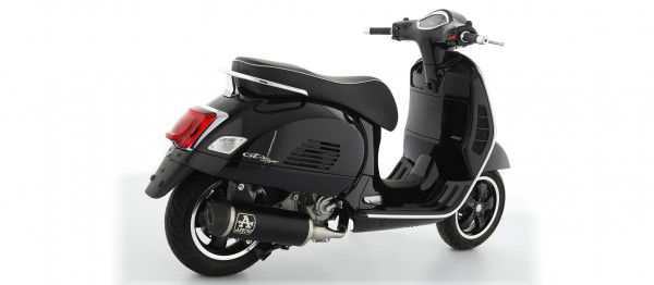 Auspuff Arrow Urban Dark Carbonkappe KAT Vespa GTS 300 HPE /Sei Gorni /Super etc Bj 2021 bis 2023