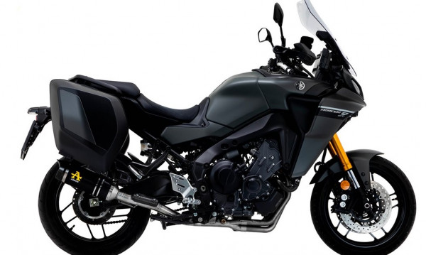 Auspuff Arrow Thunder schwarz KAT passend für Yamaha Tracer 9 GT Bj 2021 bis 2024