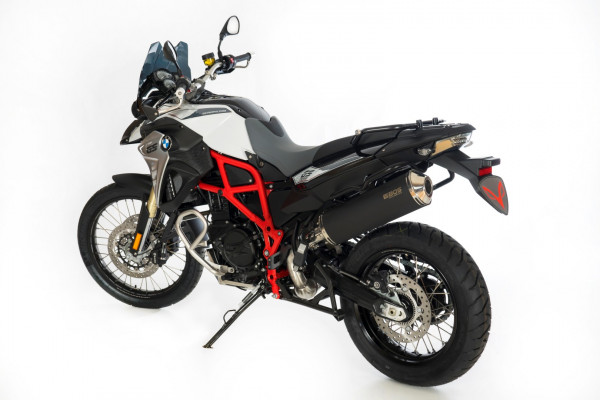 Auspuff BOS Black Edition oval BMW F 650 GS Bj 2008 bis 2012