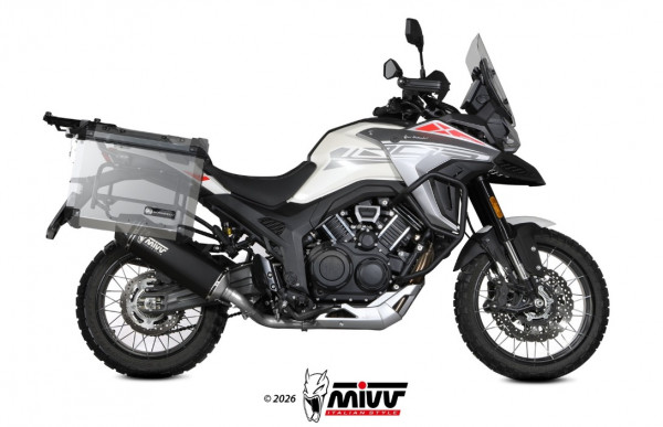 Auspuff MiVV Speed Edge schwarz passend für Morbidelli T1002VX Bj 2025 bis 2026