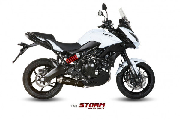 Auspuff Storm oval 400 mm KAT Kawasaki Versys 650 Bj 2015 bis 2018