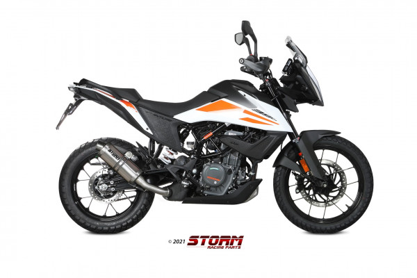 Auspuff Storm oval 400 mm KTM 390 Adventure Bj 2020 bis 2022