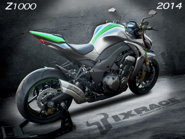 Auspuff Ixil IXRace Z7 Edelstahl passend für Kawasaki Z 1000 Z 1000 SX Bj 2010 bis 2020