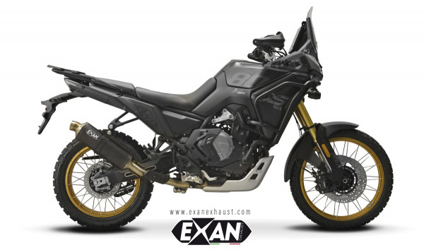 Auspuff Exan Rally schwarz passend für Voge Valico 800DSX Bj 2025 bis 2026