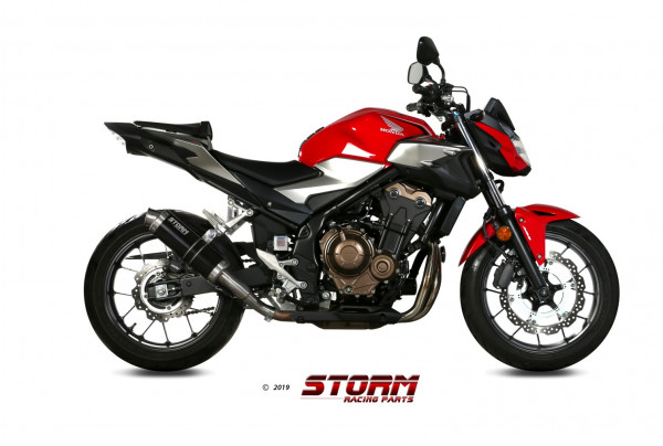 Auspuff Storm GP rund 300 mm Honda CB 500 F Bj 2019 bis 2022