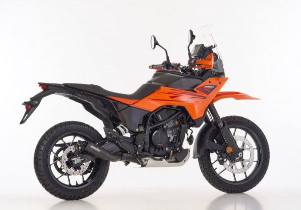Auspuff Shark RCT schwarz rund passend für KTM 390 Adventure X 390 Adventure R Bj 2025 2026
