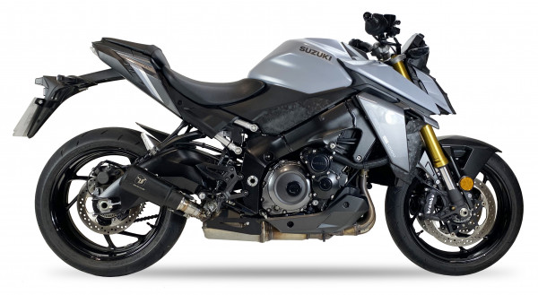 Auspuff Ixil IXRACE MK2 schwarz rund passend für Suzuki GSX-S 950 Bj 2021 bis 2025