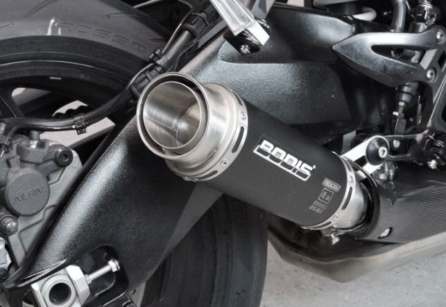 Motorrad Sport Auspuff Bodis GP1 300mm Black für Suzuki KTM Honda Kawasaki  Yamaha, Sortiment nach Fahrzeug filtern