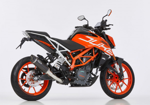 Auspuff Shark Street GP Carbon rund KTM Duke 250 Bj 2017 bis 2019