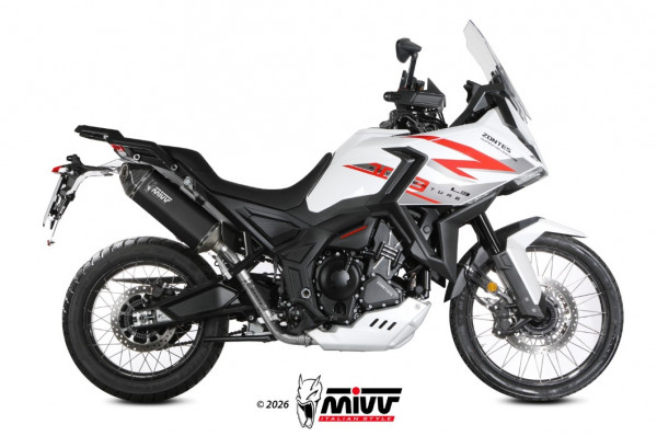 Auspuff MiVV Speed Edge schwarz passend für Zontes ZT 703 F Bj 2025 bis 2026