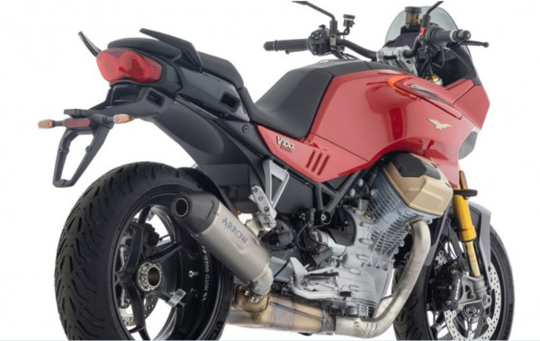 Auspuff Arrow Indy Race EVO Carbonkappe passend für Moto Guzzi V100 Mandello Bj 2025