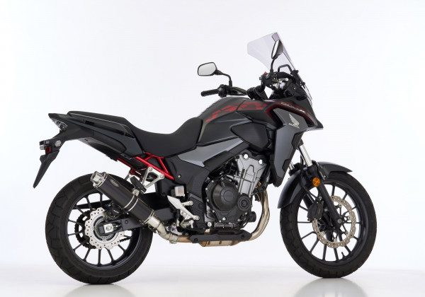 Auspuff Hurric Supersport rund passend für Honda CB 500 X Bj 2019 bis 2024