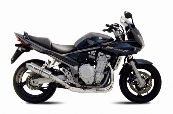 Auspuff Storm GP rund 300 mm passend für Suzuki GSF 1250 Bandit Bj 2007 bis 2016
