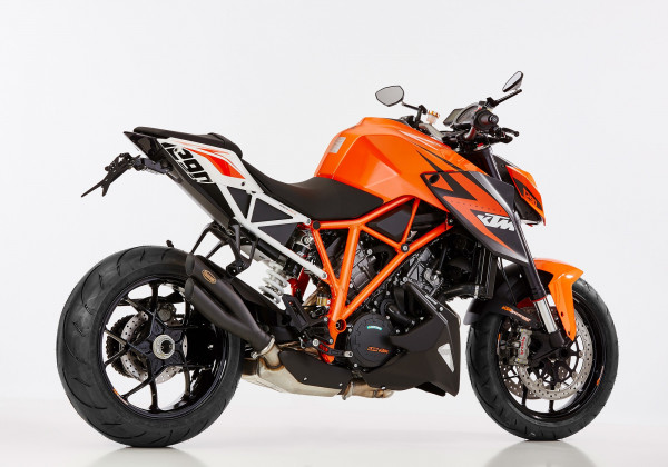 Auspuff Hurric Pro 2 schwarz KTM 1290 Super Duke R Bj 2014 bis 2019