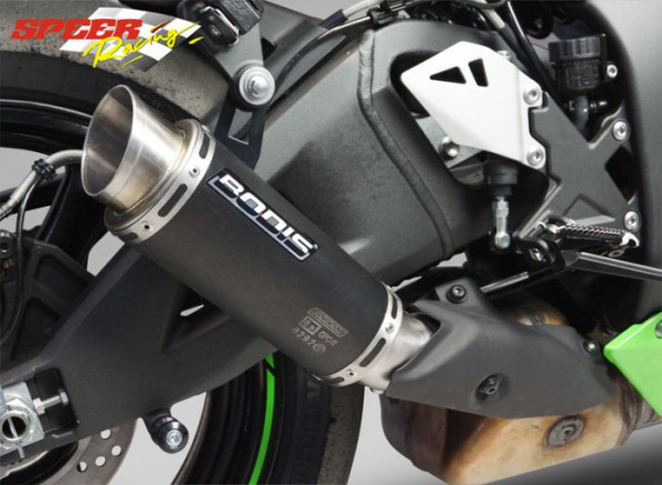 Auspuff Bodis GPC RN schwarz rund Kawasaki ZX 10 R Bj 2016 bis 2018