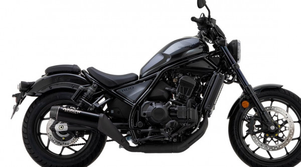 Auspuff Arrow Rebel Dark Carbonkappe Honda CMX 1100 Rebel Bj 2021 bis 2022