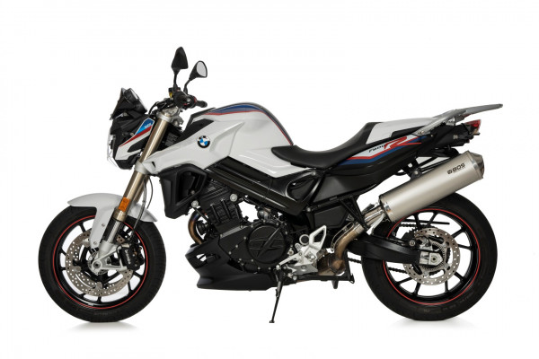 Auspuff BOS oval passend für BMW F 800 R Bj 2009 bis 2016