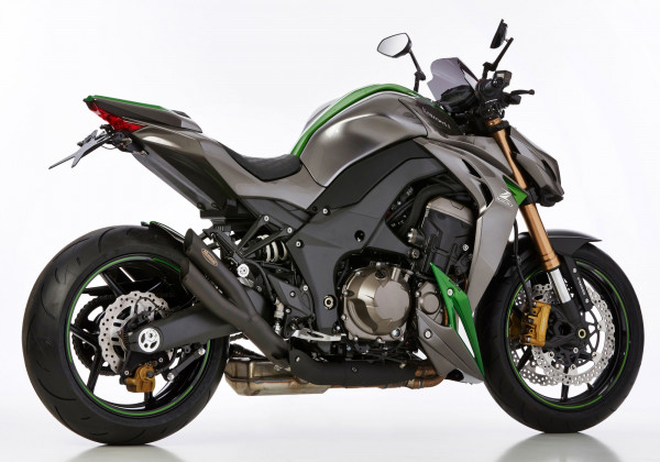 Auspuff Hurric Pro 2 schwarz Kawasaki Z 1000 SX Bj 2011 bis 2020