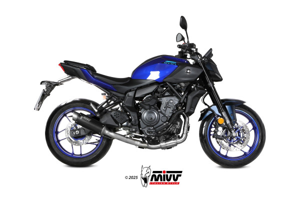 Auspuff MiVV GP Pro schwarz rund KAT passend für Yamaha MT 07 Bj 2025 bis 2026