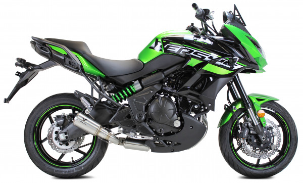 Auspuff Ixil IXRACE MK2 Edelstahl rund passend für Kawasaki Versys 650 Bj 2015 bis 2022