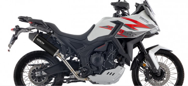 Auspuff Arrow Indy Race Evo schwarz Carbonkappe passend für Zontes ZT 703 F Bj 2025-2026