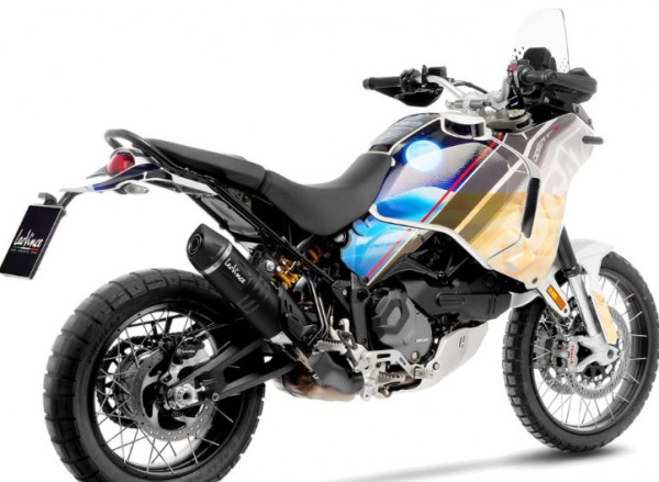 Auspuff Leovince ONE EVO Black Edition passend für Ducati Desert X Bj 2022 bis 2024