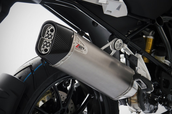 Auspuff Zard Edelstahl Carbonendkappe BMW R 1250 GS Bj 2019 bis 2020