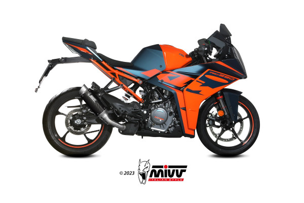 Auspuff MiVV GP Pro Carbon rund KTM RC 390 Bj 2021 bis 2023