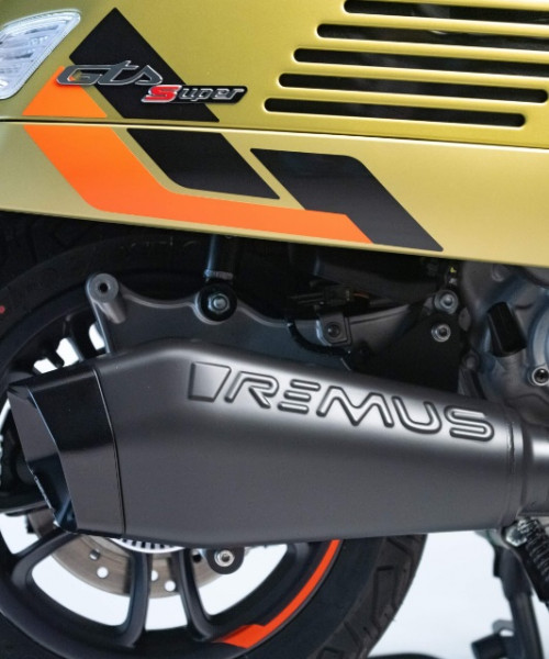 Auspuff Remus RS 2.0 schwarz passend für Vespa GTS 310 Bj 2024 bis 2025