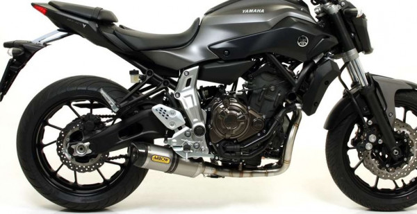 Auspuff Arrow Thunder Carbonkappe KAT low Version passend für Yamaha MT 07 Bj 2014 bis 2020