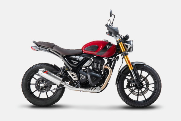 Auspuff Zard Edelstahl passend für Triumph Scrambler 400 Speed 400 Bj 2024 bis 2025