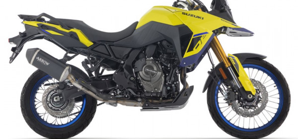 Auspuff Arrow Explorer schwarz passend für Suzuki V-Strom 800 DE Bj 2023 bis 2026