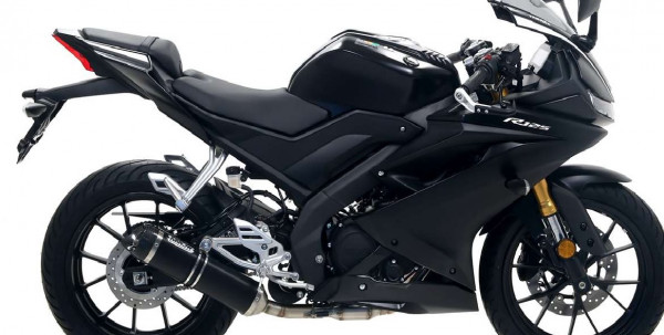 Auspuff Arrow Thunder mit Carbonendkappe KAT Yamaha YZF 125 R Bj 2021 bis 2022