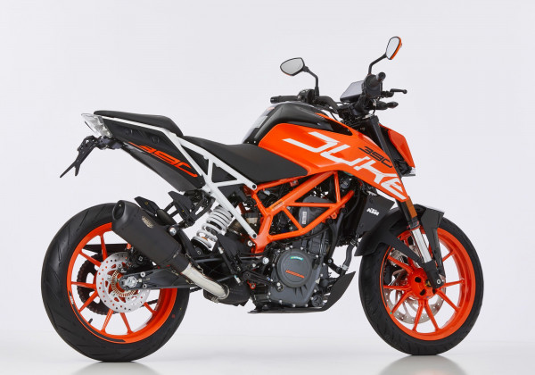 Auspuff Shark DSX 10 schwarz KTM Duke 390 Bj 2017 bis 2020