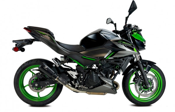 Auspuff Ixil IXRACE MK2 schwarz rund passend für Kawasaki Ninja 500 Z 500 Bj 2024 bis 2025