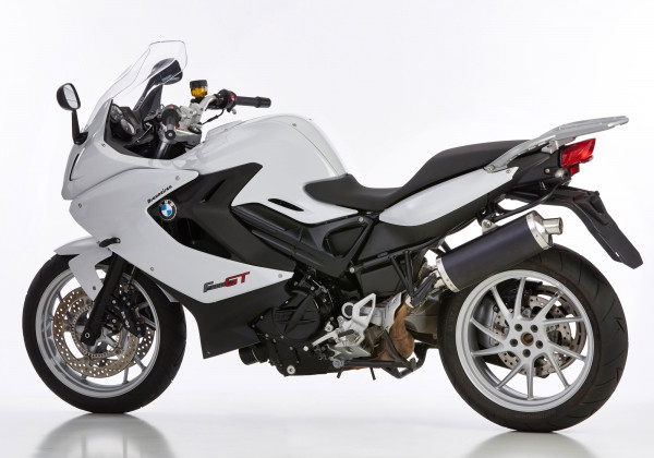 Auspuff Hurric RAC1 schwarz oval passend für BMW F 800 GT Bj 2013 bis 2016