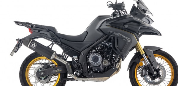 Auspuff Arrow Indy Race schwarz Carbonkappe passend für Voge Valico 525DSX Bj 2025